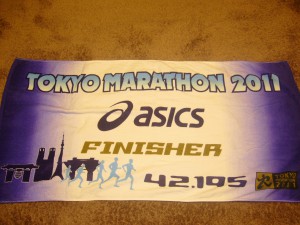 2011東京マラソンタオル
